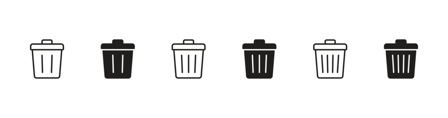 trash can icon vector. trash can symbol icon