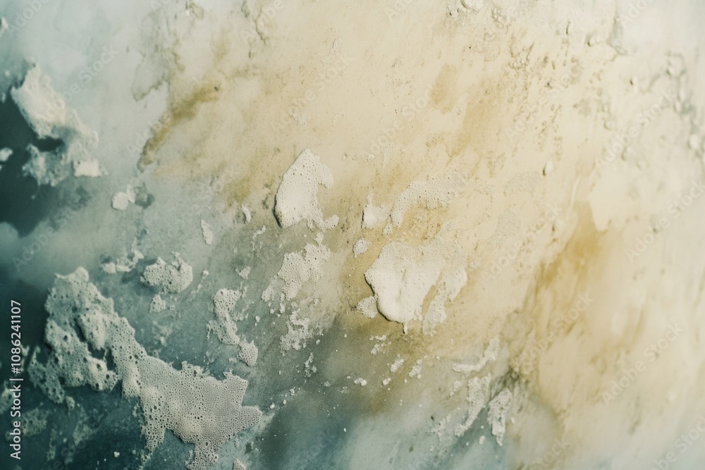 Aufkleber soft watercolor textures blend earthy colors creating an abstract composition that evokes calmness a