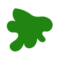 Minimalist green red abstract vector 