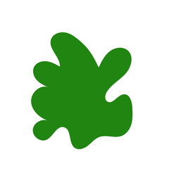 Minimalist green red abstract vector 