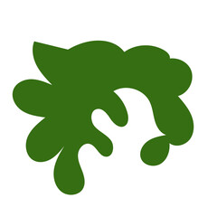 Minimalist green red abstract vector 