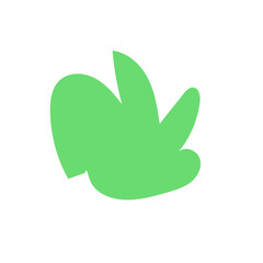 Minimalist green red abstract vector 