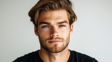 Obraz premium Close-up Portrait of a Handsome Man