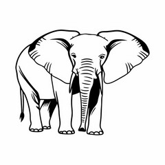 Obraz premium elephant vector illustration