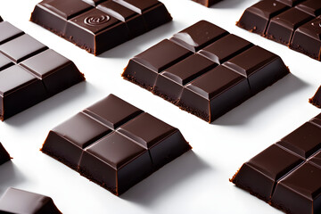 Fototapeta premium Valentine's Celebration Chocolate Against White Background
