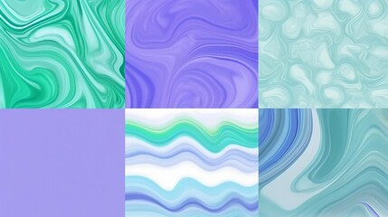 Abstract Pastel Swirl Color Palette Design