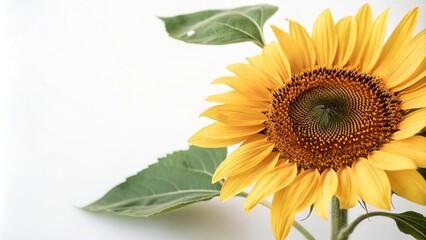 Obraz premium Simple yet vibrant sunflower with delicate petals, line art, , illustration