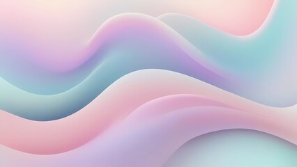 Abstract background in cool pastel tones with smooth gradient transitions, creating a fluid and tranquil design ideal for calming and modern creative projects