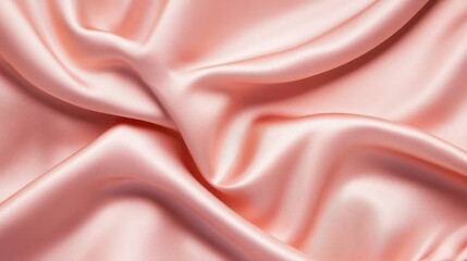 Elegant pink silk fabric with smooth waves and rich texture, perfect for fashion and interior design applications.