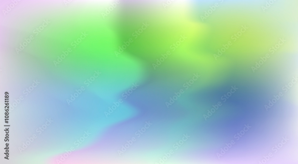 Aufkleber Abstract holographic background with smooth wavy pattern.