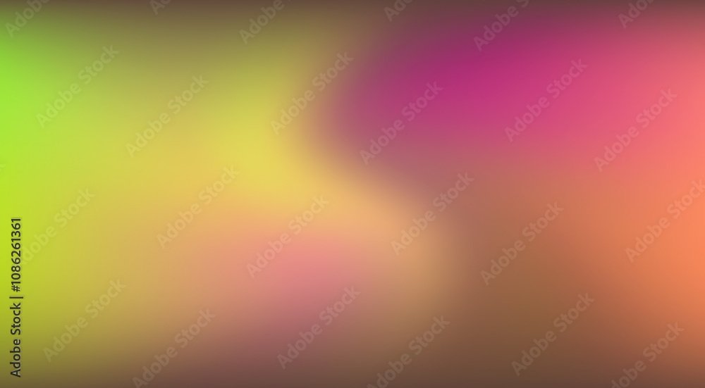 Aufkleber soft and dreamy abstract illustration with pastel hues of pink and yellow blending seamlessly. the f