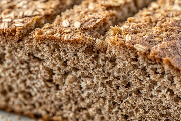 Freshly Baked Whole Grain Bread with Oats: A Nutrient-Packed Delight