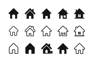 House home location mark logo icon shape vector