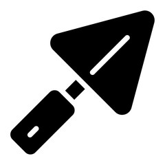 Trowel solid icon