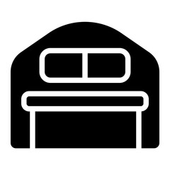 Hangar office solid icon