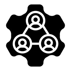 Outsourcing solid icon