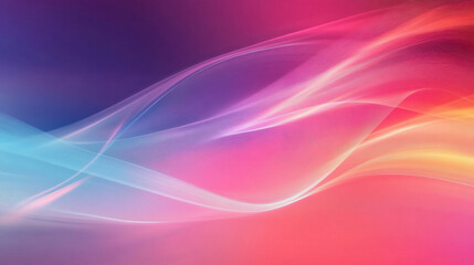 Vibrant abstract background featuring flowing waves in shades of pink, blue, and purple, creating dynamic and modern visual effect perfect for presentations