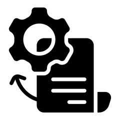 Reverse engineering solid icon