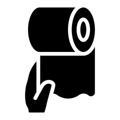 Take tissue solid icon