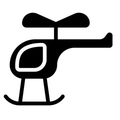 Helicopter solid icon