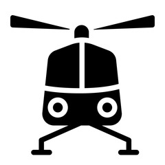 Helicopter solid icon