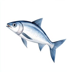 A fish is swimming in the water