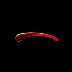 Naklejka premium Isolated Dripping Red Blood on Panoramic Background - Perfect for Horror, Crime or Halloween Web Banners