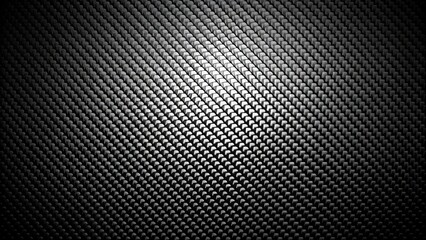 Naklejka premium Dark carbon fiber background for industrial, technology or modern designs, carbon fiber, dark, background, texture, industrial