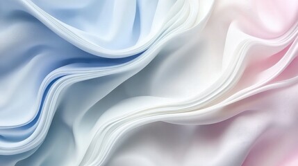 Fototapeta premium Abstract Background with 3D Wave Gradient Silk Fabric