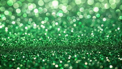 Obraz premium Green glitter texture surface background, glitter, green, shiny, sparkly, festive, background, sparkle, vibrant, decoration