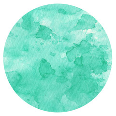 Watercolor hand painted circles texture. Watercolour circle elements for design.