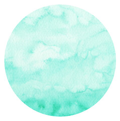 Watercolor hand painted circles texture. Watercolour circle elements for design.