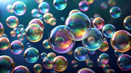 render of soap bubbles isolated with background, soap, bubbles,render, isolated,background, colorful, sphere, reflection, shiny