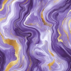 Obraz premium A stunning close-up of a luxurious purple and gold marble surface, showcasing intricate patterns and rich colors that evoke elegance and sophistication.