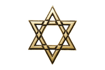 golden star of david, png