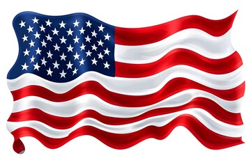 Obraz premium 4th of July, Independence day - greeting design with USA patriotic colors firework burst rays. july, freedom, red, flag, patriotism, illustration, day, blue, design, background, event, poster,