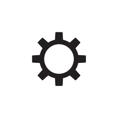 gear vector icon, smple black trendy style illustration for web and app..eps