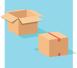 big cardboard box for shipping