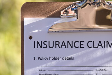 Insurance claim form