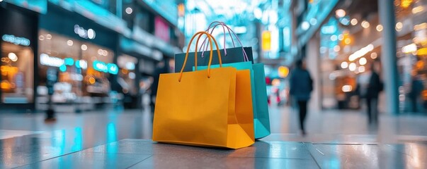 Busy checkout page with  Cyber Monday Rush  text, neon overlays, blur motion effect, Cyber Monday sale checkout, ecommerce excitement