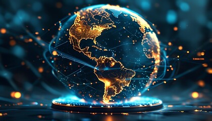 Global Decentralized Network with Blue Light Trails