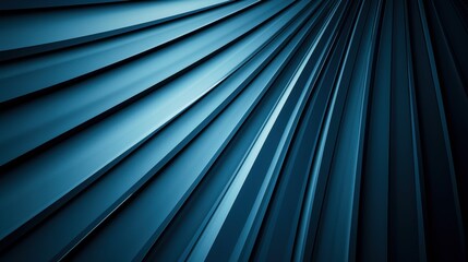 Obraz premium A close-up of blue, metallic, curved lines creating a dynamic, textured pattern, emphasizing depth and movement.