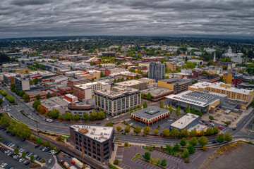 Aerial View of Salem, Oregon during Summer