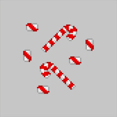 Peppermint sticks, pixel art food