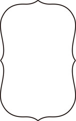 Vintage Label Frame outline.