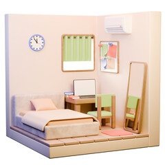 3D Bedroom Design Decoration