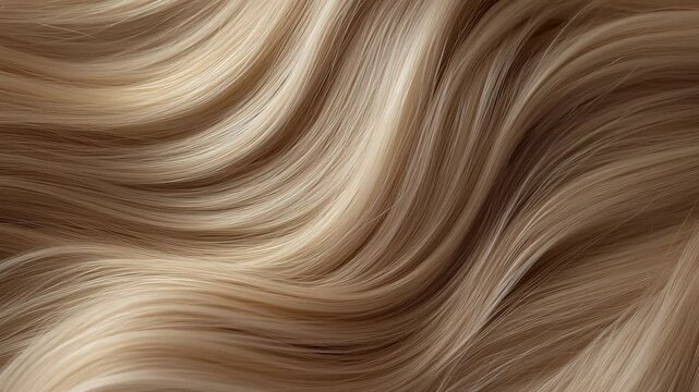 Close-up of a beautiful woman long. Curly hair texture. Smooth curls of hair. Blonde hair. Hair color swatches. Hair braiding background for beauty and spa concepts. Fashion wallpaper design