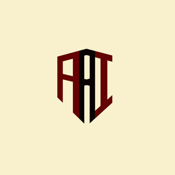 AAI creative minimalist letter logo. AAI unique vector initials alphabet letter logo design