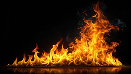 A flame burning on a black background with the word Russia , flame, burning, black, background, Russia, symbol