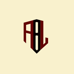 Obraz premium ABG creative minimalist letter logo. ABG unique vector initials alphabet letter logo design